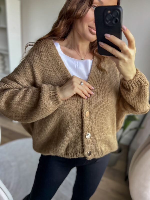 Sweterek moherek CHMURKA camel