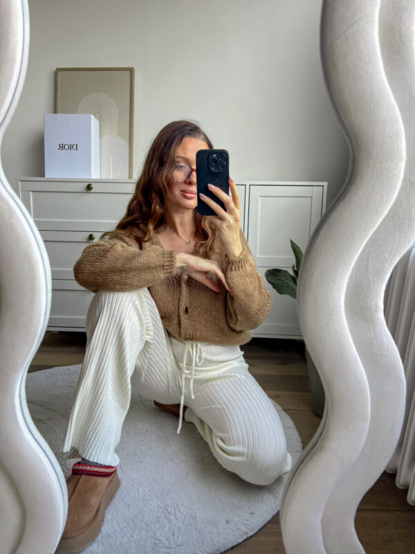 Sweterek moherek CHMURKA camel