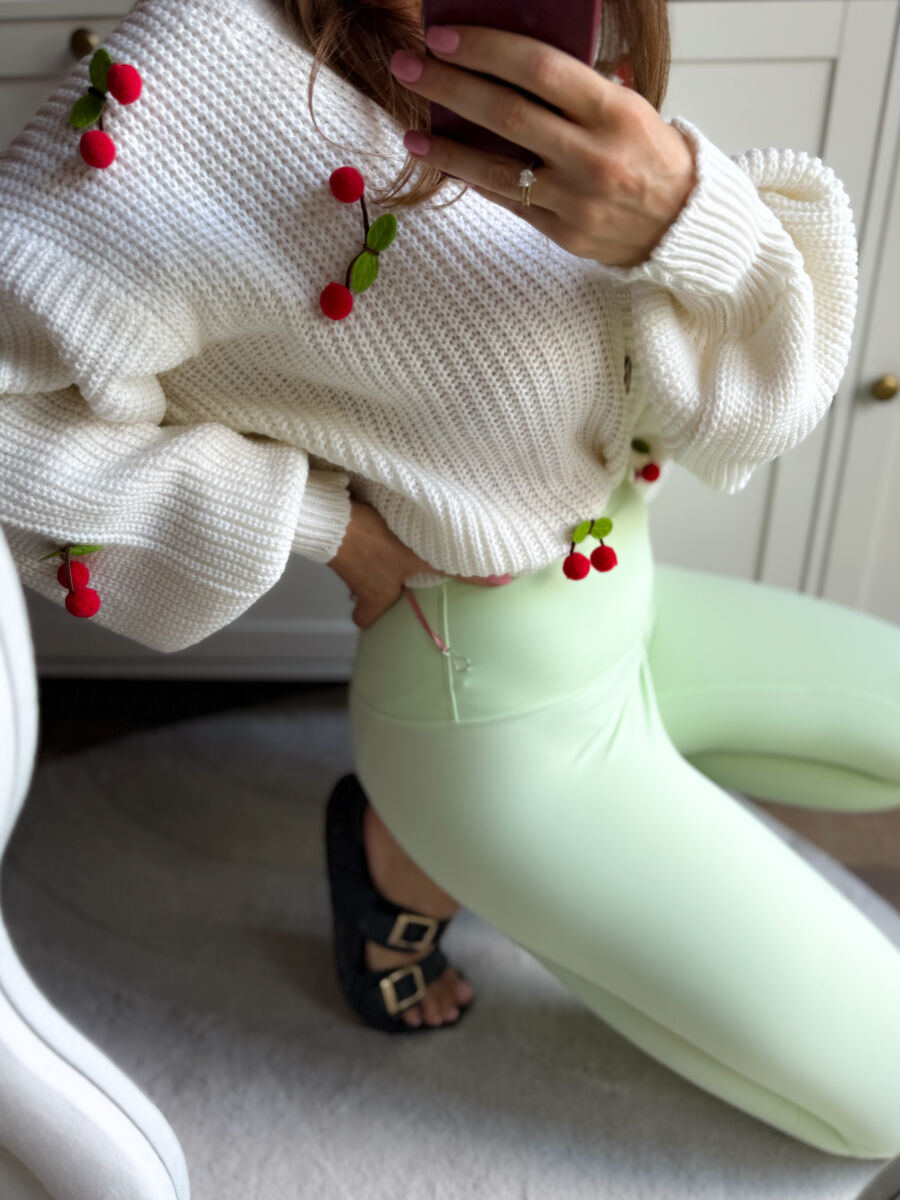 Modelujące legginsy AZARA miętowe