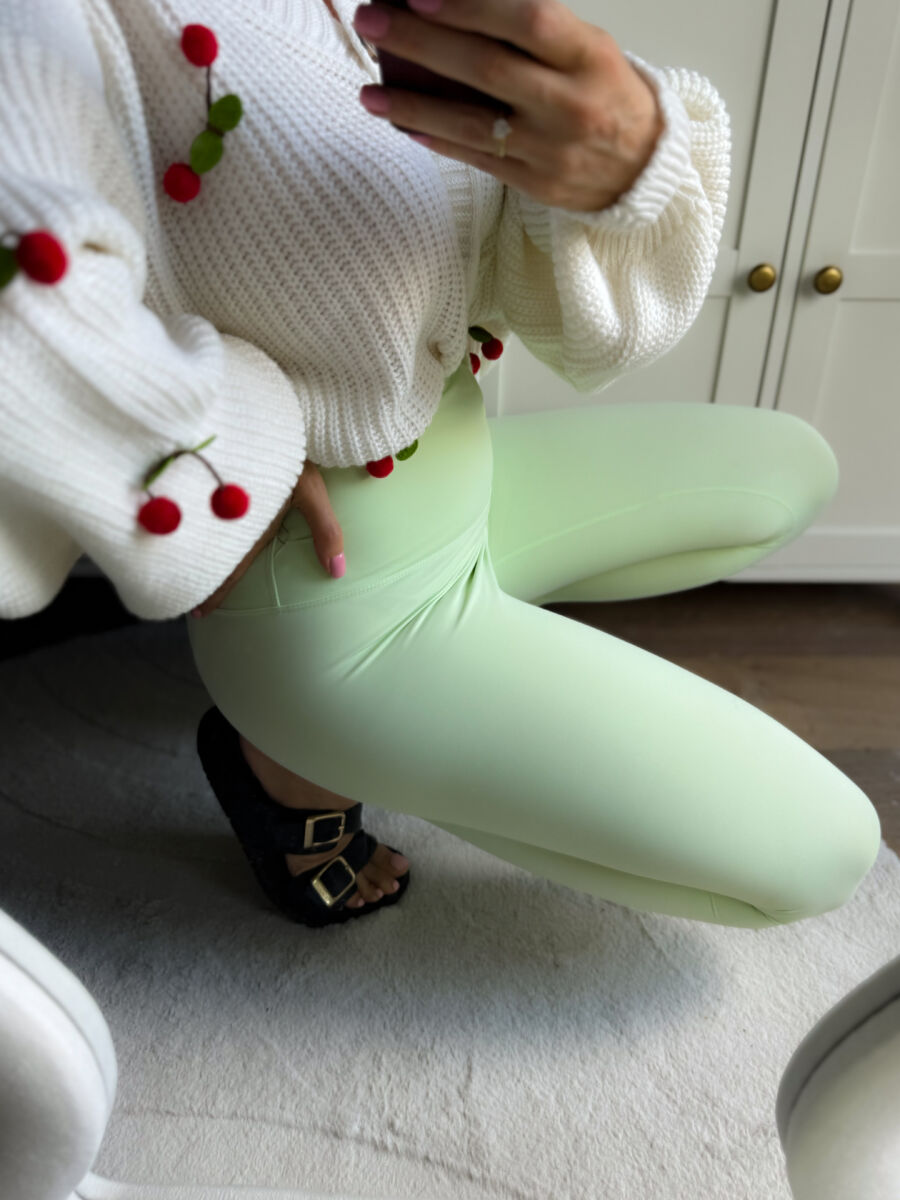 Modelujące legginsy AZARA miętowe - obrazek 2