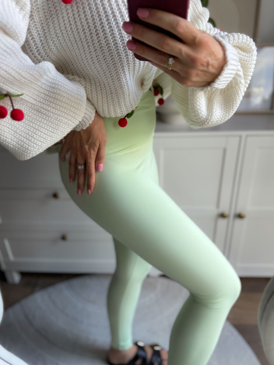 Modelujące legginsy AZARA miętowe - obrazek 5