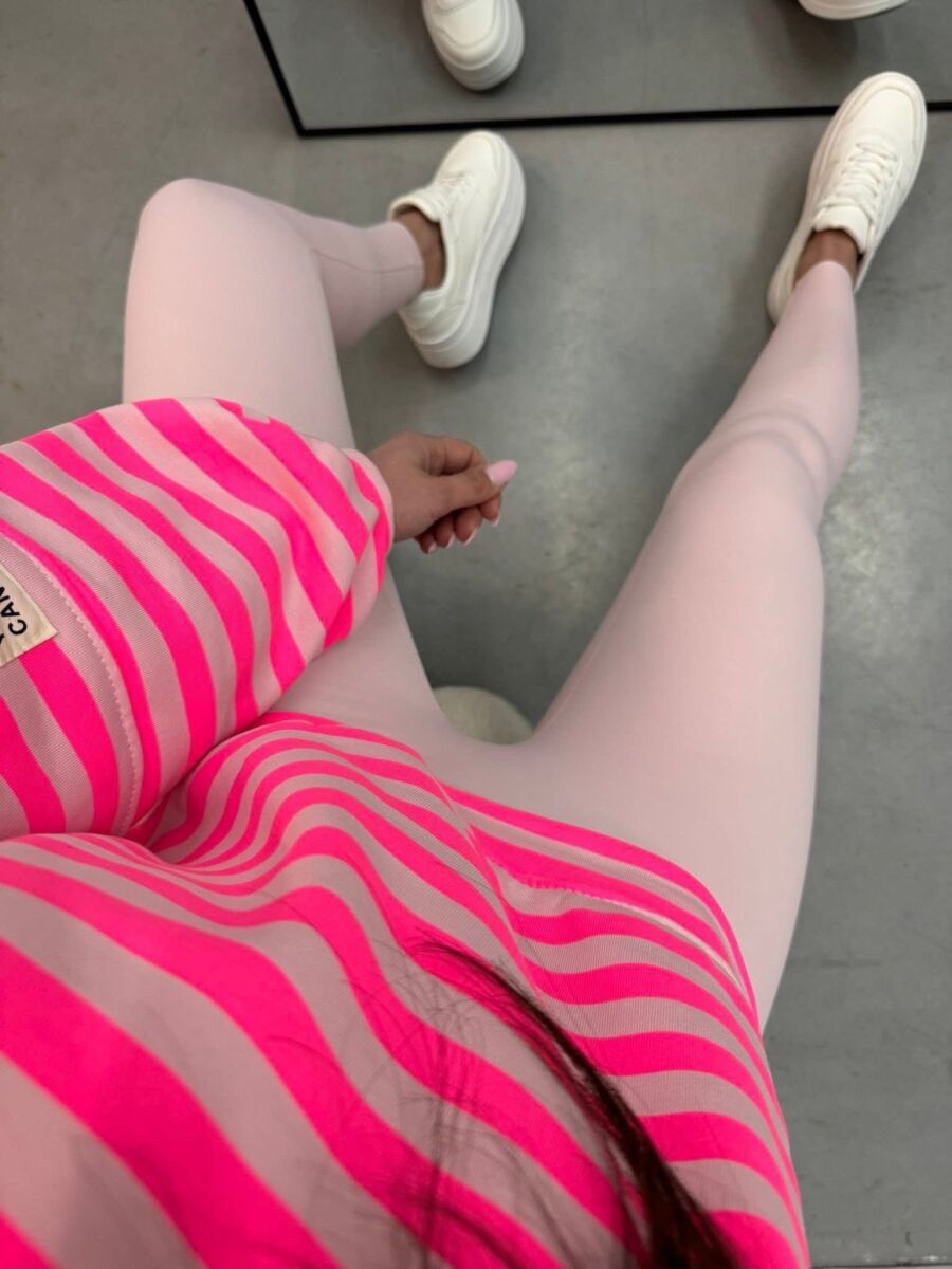 Modelujące legginsy AZARA różowe