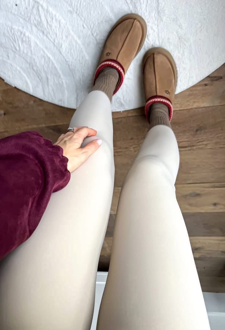 Modelujące legginsy AZARA kremowe - obrazek 3